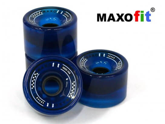 MAXOfit Longboard-Rollen 76mm - Blau