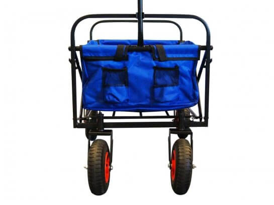 MAXOfit Bollerwagen mit Luftbereifung - Blau